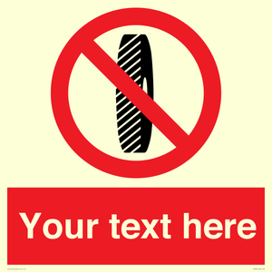 Custom Do Not Change Grinding Wheel Sign